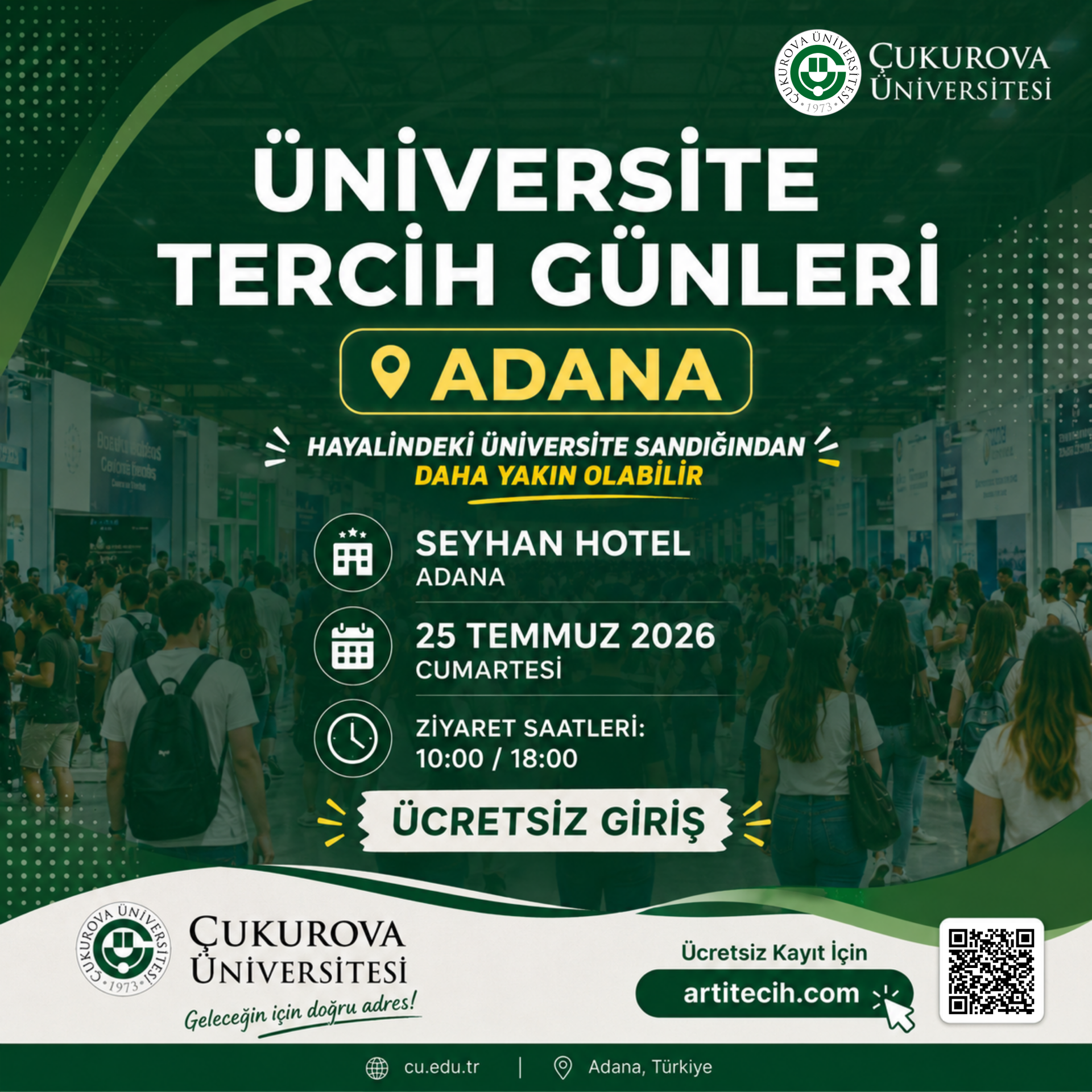 ÜNİVERSİTE TERCİH GÜNLERİ'NDE BİZ DE VARIZ!
