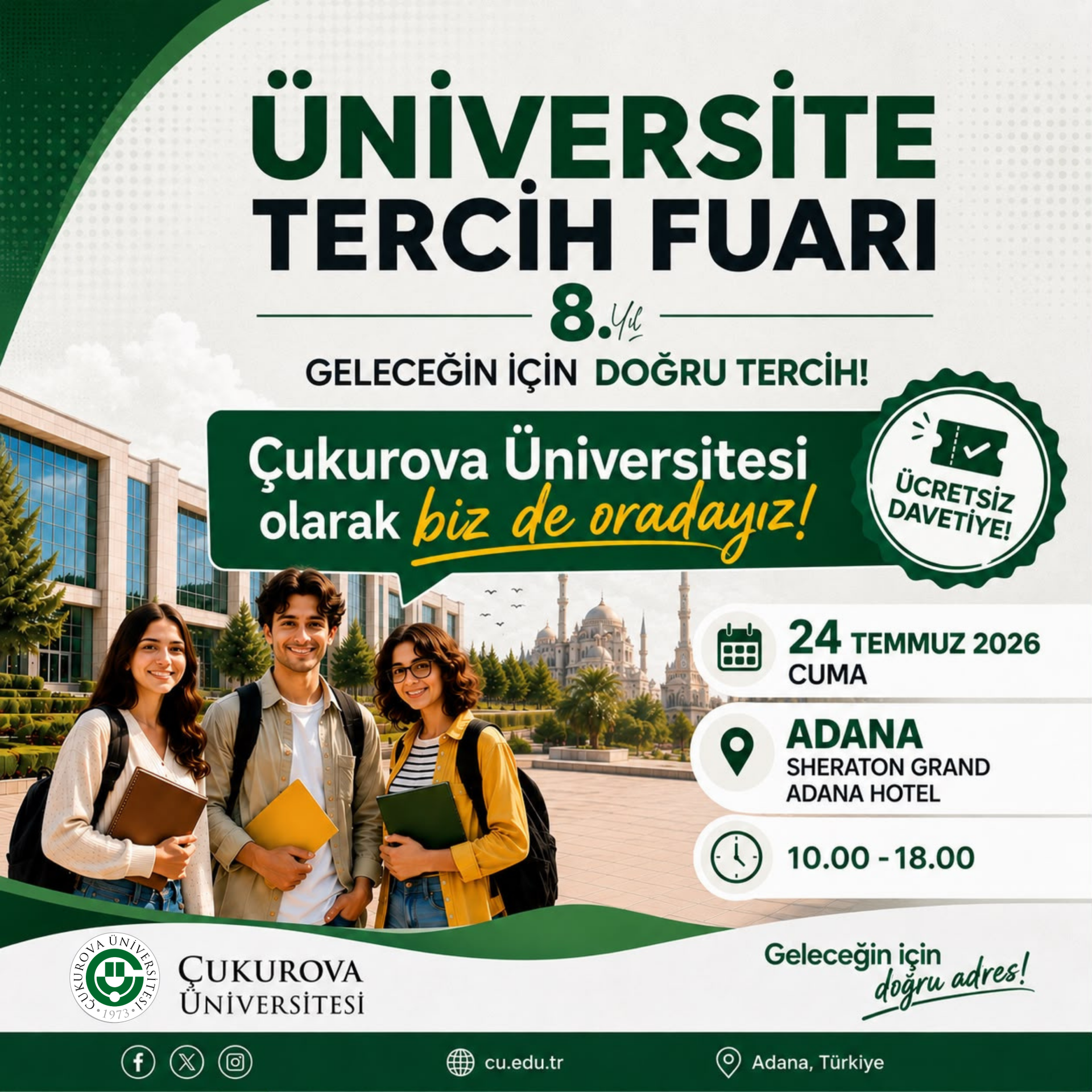 ÜNİVERSİTE TERCİH FUARI’NDA BİZ DE VARIZ!